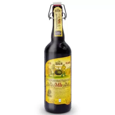 Пиво "Старомонастырский эль" темное 0,75 л.